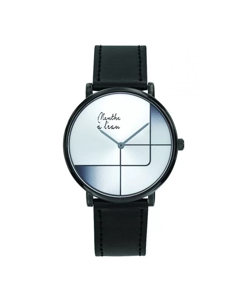 L'Indécise façon cuir noir design