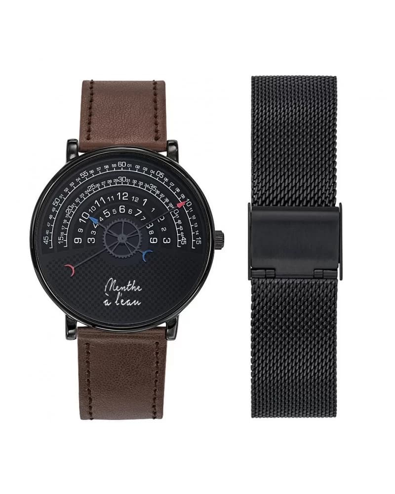 Coffret La Rapporteuse façon cuir marron