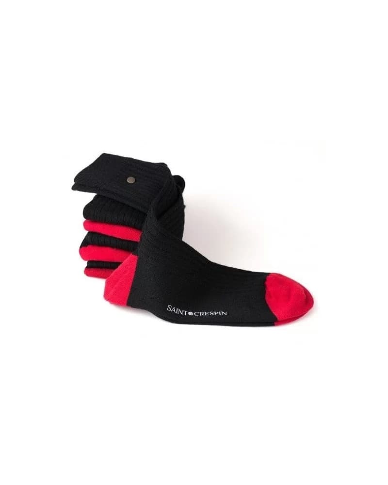 Semainier De Chaussettes Noires En Laine
