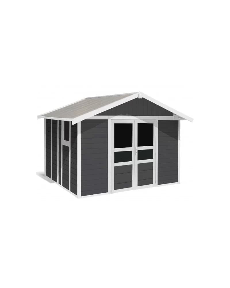 Abri De Jardin Déco 11 M² - Gris Foncé